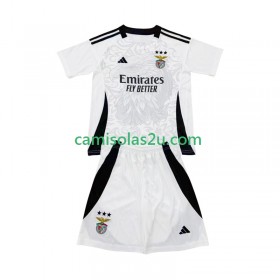Camisolas de futebol Sport Lisboa e Benfica Special Criança Equipamento Principal Branco 2025/26 Manga Curta